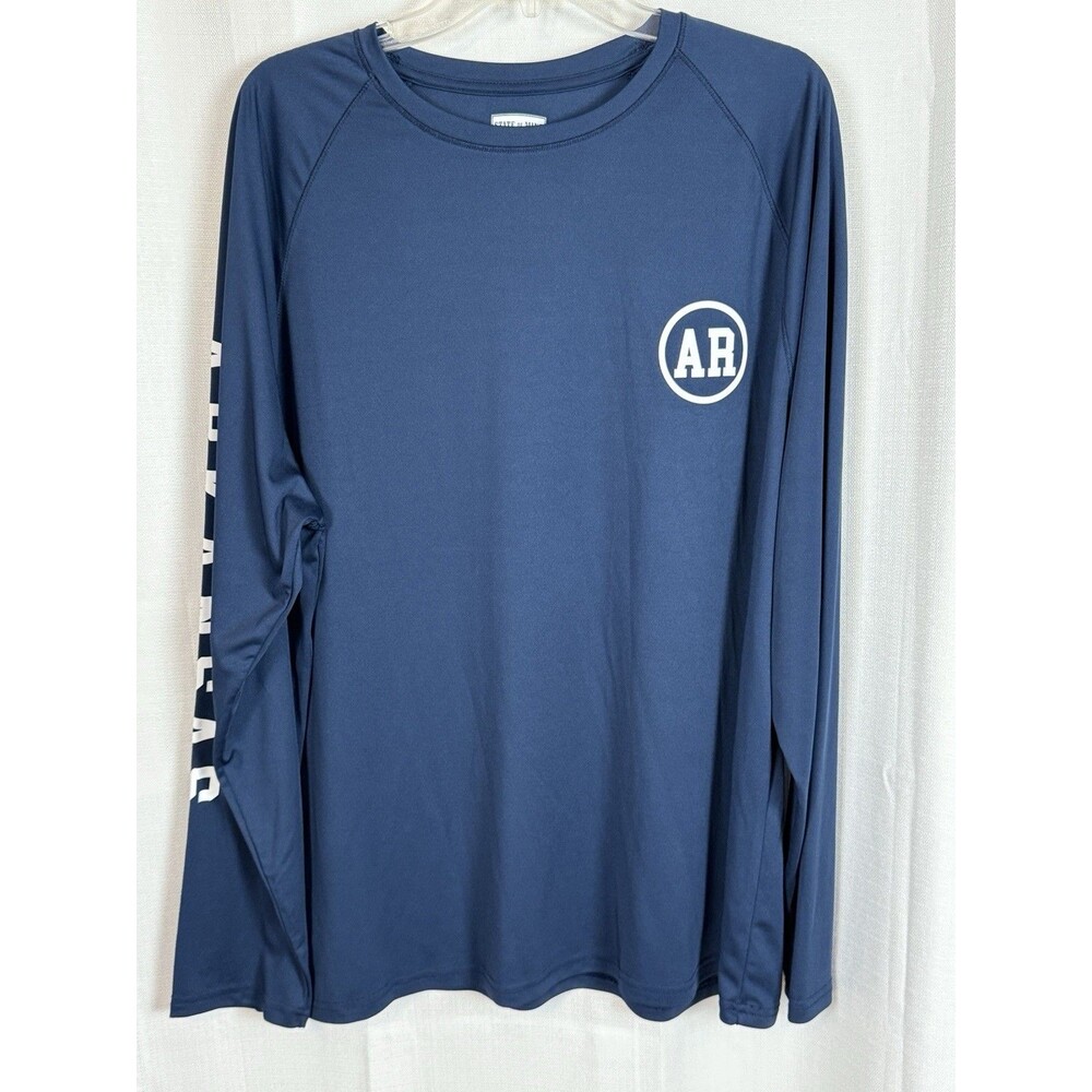 Arkansas State of Mine Long Sleeve Navy T Shirt Sixe 2X Large